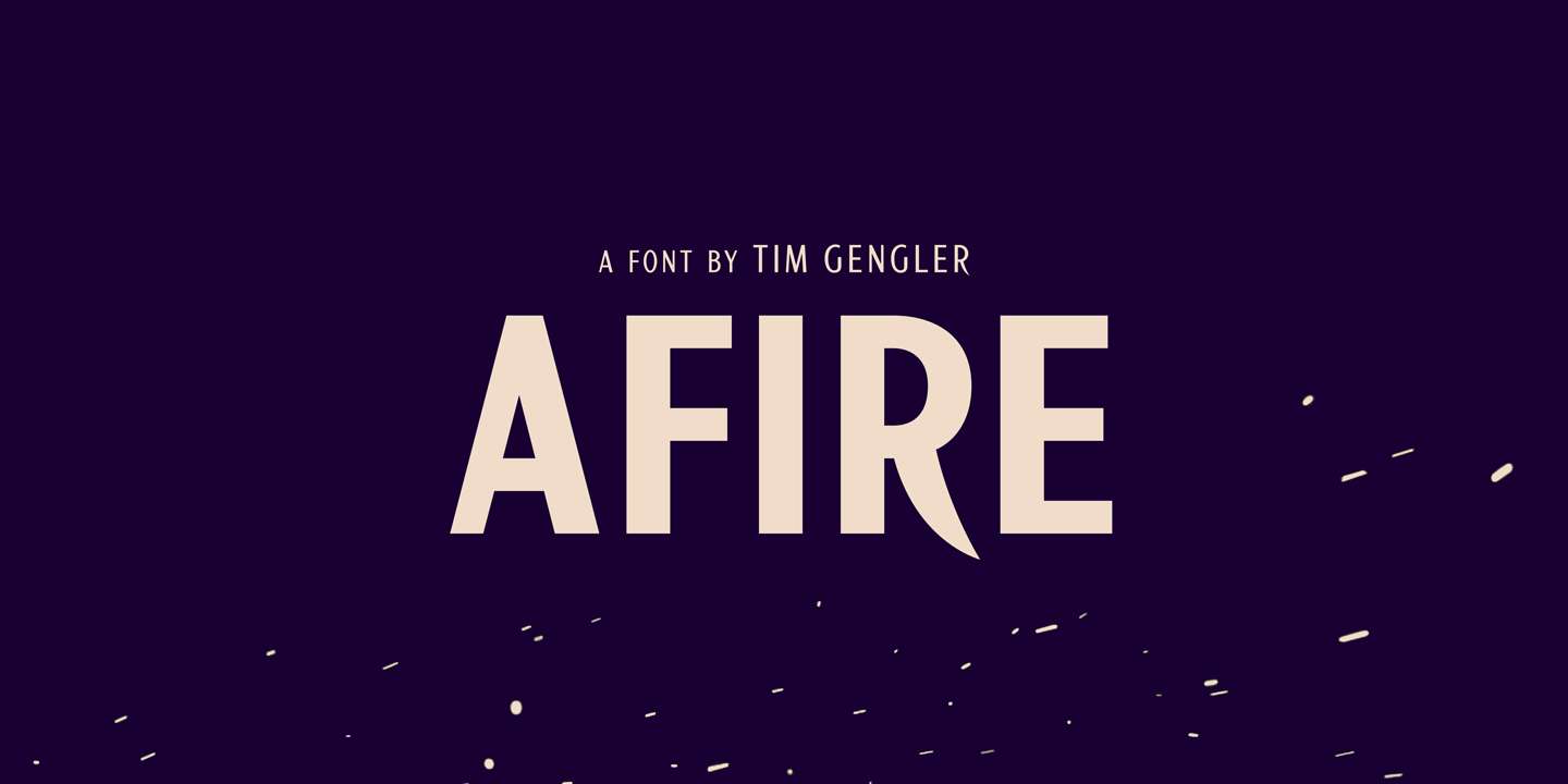 Example font Afire #1